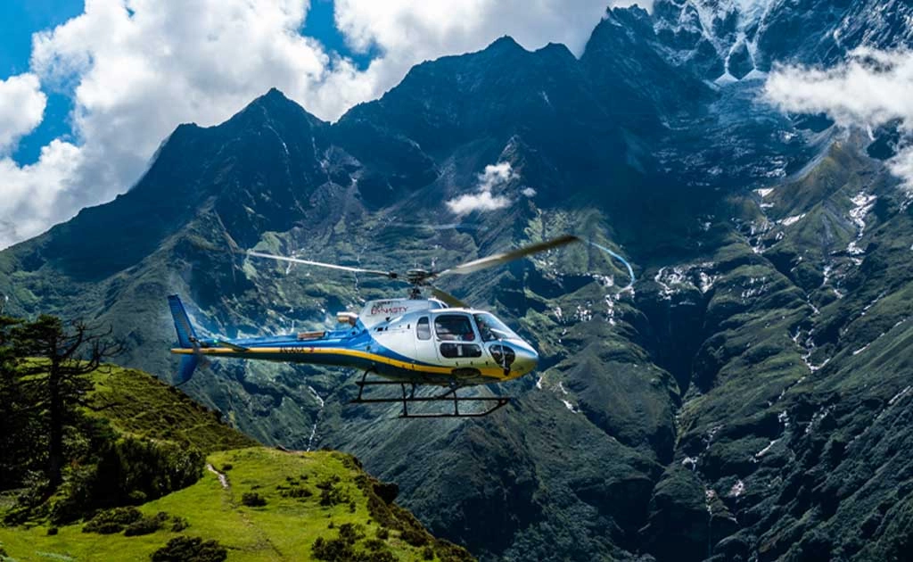 Annapurna base camp helicopter tour with Nepal Trek Adventure