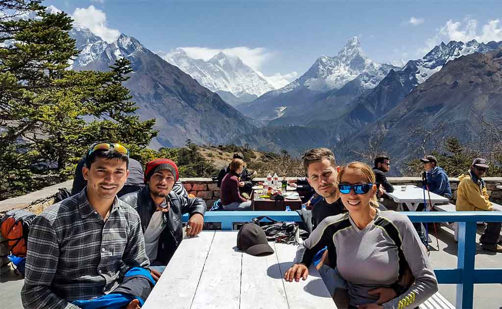 Breakfast at Hotel Everest View in Everest base camp helicopter tour
