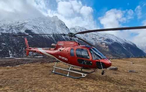 Kapuche lake helicopter tour